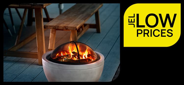 Weißes Kreisdiagramm mit vier Punkten auf blauem Hintergrund